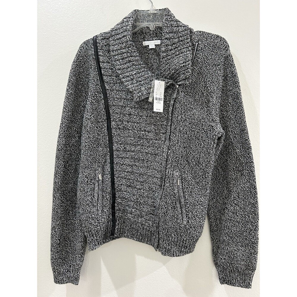 New York and Company Womens XL Sweater Full Zip Front NWT